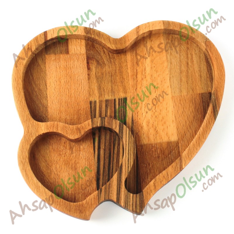 Ahşap Çerez ve Kahvaltı Tabağı · Kalpler No:1 20x18,6 cm Ahşap Çerez ve Kahvaltı Tabağı · Kalpler No:1 20x18,6 cm