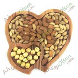 Ahşap Çerez ve Kahvaltı Tabağı · Kalpler No:1 20x18,6 cm Ahşap Çerez ve Kahvaltı Tabağı · Kalpler No:1 20x18,6 cm