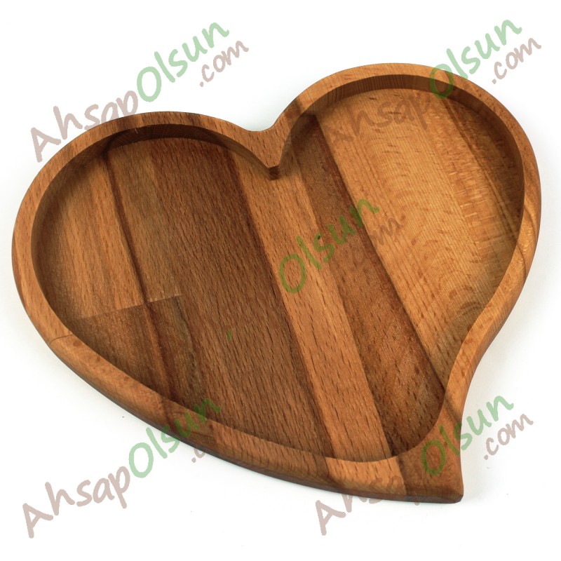 Ahşap Çay Kahve Çerez Sunum Tabak · Kalp No:1 · 20,7x18,2 cm Ahşap Çay Kahve Çerez Sunum Tabak · Kalp No:1 · 20,7x18,2 cm