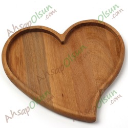 Ahşap Çay Kahve Çerez Sunum Tabak · Kalp No:1 · 20,7x18,2 cm Ahşap Çay Kahve Çerez Sunum Tabak · Kalp No:1 · 20,7x18,2 cm