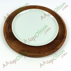 Ahşap Yuvarlak Tabak · Ø:28 Ahşap Yuvarlak Tabak · Ø:28