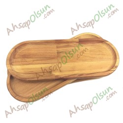 Ahşap Oval Tabak Kayık · 34,9x13,6 cm Ahşap Oval Tabak Kayık · 34,9x13,6 cm