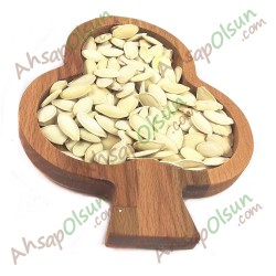 Ahşap Tabak · İskambil Sinek · 16,5x13 cm