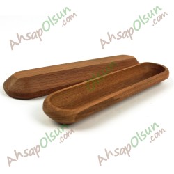 Ahşap Zeytin sunum · 19x4 cm