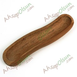 Ahşap Kavisli Zeytin sunum No:1 · 20x5,4 cm