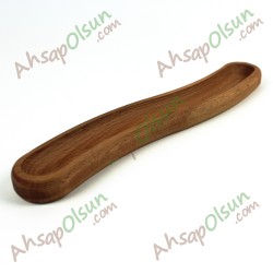 Ahşap Kavisli Zeytin sunum No:2 · 30x6 cm