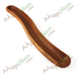 Ahşap Kavisli Zeytin sunum No:3 · 40x6,6 cm