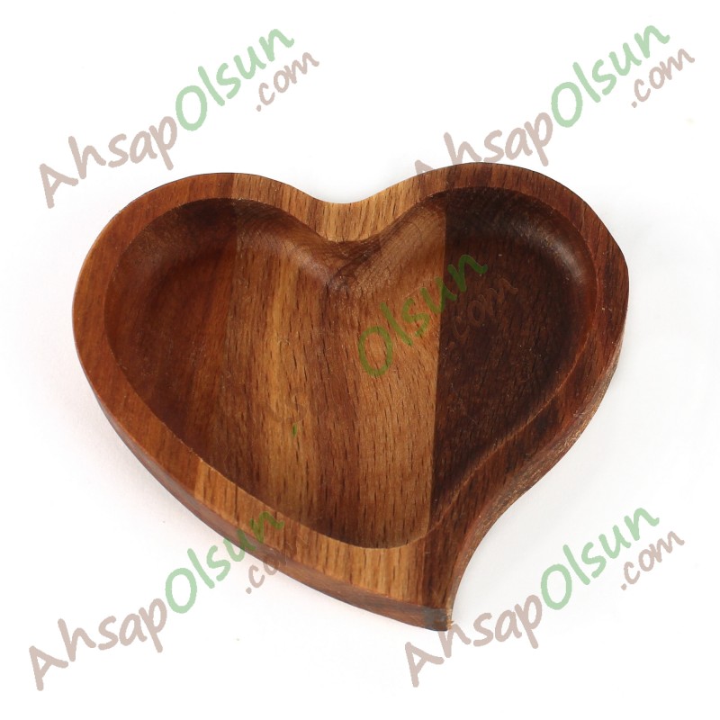 Ahşap Sosluk Lokumluk · Kalp 10x9 cm Ahşap Sosluk Lokumluk · Kalp 10x9 cm