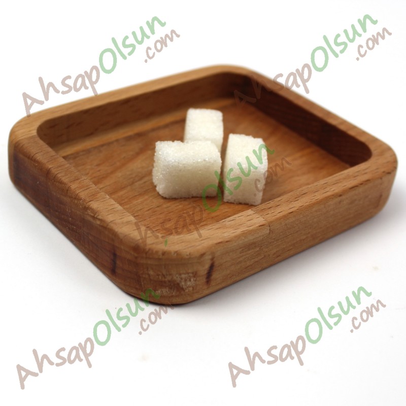 Ahşap Sosluk Çerezlik Dörtgen · 10,6x8,6 cm