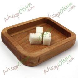 Ahşap Sosluk Çerezlik Dörtgen · 10,6x8,6 cm