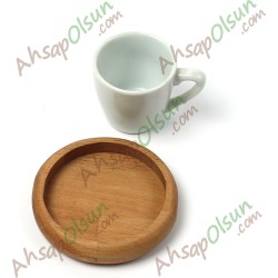 Ahşap Sosluk Çerezlik Yuvarlak · Ø10 cm