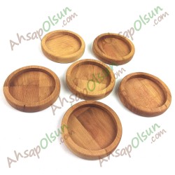 Ahşap Sosluk Çerezlik Yuvarlak · Ø10 cm