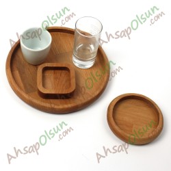 Ahşap servis tepsi Tabak · Ø20 Ahşap servis tepsi Tabak · Ø20