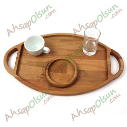 Ahşap Saplı Sunum Tepsisi No:2 · 38x22 cm Ahşap Saplı Sunum Tepsisi No:2 · 38x22 cm