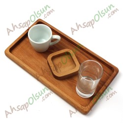 Ahşap İkram Tepsi · Dörtgen · 25x14 cm Ahşap İkram Tepsi · Dörtgen · 25x14 cm