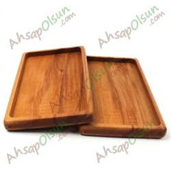 Ahşap İkram Tepsi · Dörtgen · 25x14 cm Ahşap İkram Tepsi · Dörtgen · 25x14 cm