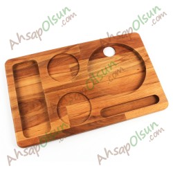 Ahşap Otel Tipi Karşılama Tepsisi · 38,4x24 cm Ahşap Otel Tipi Karşılama Tepsisi · 38,4x24 cm