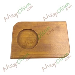 Ahşap Çikolata Dondurma Sunum Tahtası Vernikli · 25x17 cm