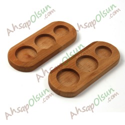 Ahşap 3 Göz Menaj Altlık · 20,3x8,4 cm Ahşap 3 Göz Menaj Altlık · 20,3x8,4 cm