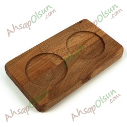 Ahşap 2 Göz Menaj Altlık · 14,5x8,4 cm Ahşap 2 Göz Menaj Altlık · 14,5x8,4 cm