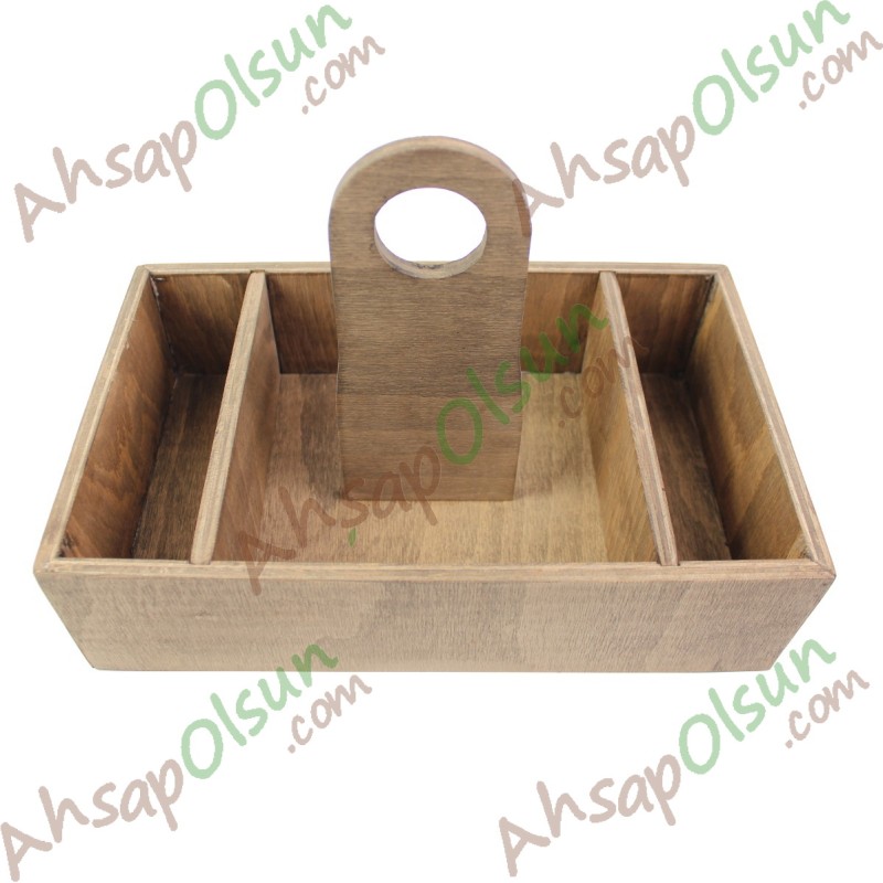 Ahşap Çok Gözlü Masa Düzenleyici Menaj Setup · 29x18 h:20 cm Ahşap Çok Gözlü Masa Düzenleyici Menaj Setup · 29x18 h:20 cm