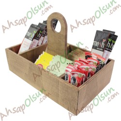 Ahşap Çok Gözlü Masa Düzenleyici Menaj Setup · 29x18 h:20 cm Ahşap Çok Gözlü Masa Düzenleyici Menaj Setup · 29x18 h:20 cm