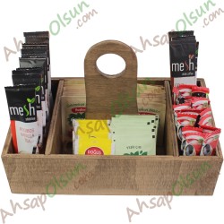 Ahşap Çok Gözlü Masa Düzenleyici Menaj Setup · 29x18 h:20 cm Ahşap Çok Gözlü Masa Düzenleyici Menaj Setup · 29x18 h:20 cm