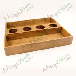 Ahşap Yüksek Tepsi · 39,5x33cm Ahşap Yüksek Tepsi · 39,5x33cm