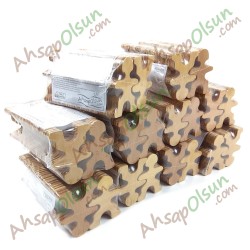 Neşeli Ahşap Akrobat adamlar · 6,7x5 cm