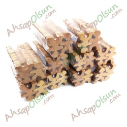 Neşeli Ahşap Akrobat adamlar · 6,7x5 cm