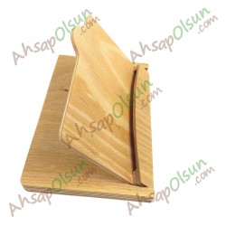 Ahşap Kartvizit / Broşür Standı  16x11 cm