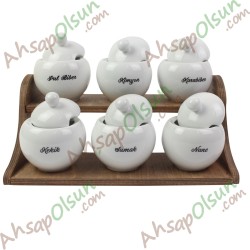 Katlı Baharat Standı 2 kat 34,6x20 h:14,4 cm