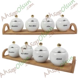 Baharat Standı 4lü 47x10,5 h:6,7 cm