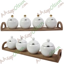 Baharat Standı 4lü 47x10,5 h:6,7 cm