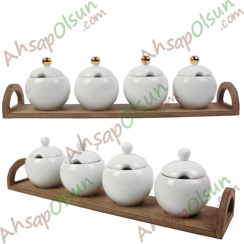 Baharat Standı 4lü 47x10,5 h:6,7 cm Baharat Standı 4lü 47x10,5 h:6,7 cm