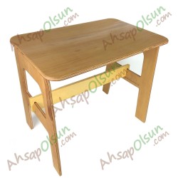 Ahşap Çocuk Masa 60x40 h:52 cm