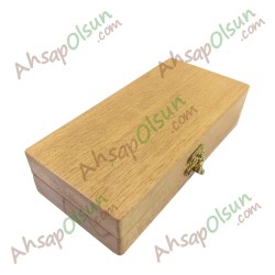 Ahşap Oyma Kutu Ahşap · 17x8,5 h:4 cm