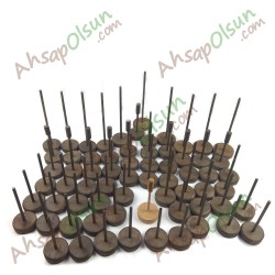 Ahşap stand / Teşhir standı Ø7 h:16 cm