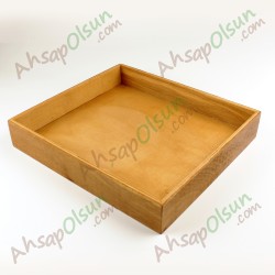 Ahşap Yüksek Tepsi · 33x30 h:5,5cm Ahşap Yüksek Tepsi · 33x30 h:5,5cm